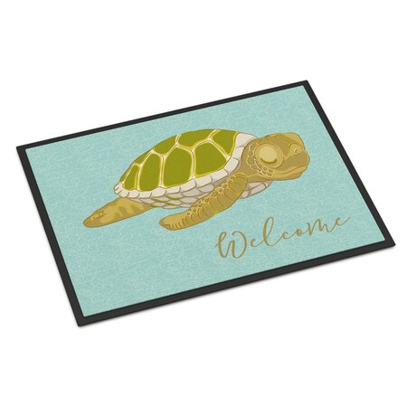 Carolines Treasures Sea Turtle Welcome Indoor or Outdoor Mat - 18 x 27 in. CA69465